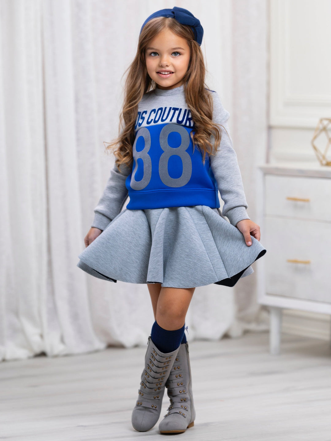 Sporty Colorblock Sweatshirt by Kids Couture Mia Belle Girls