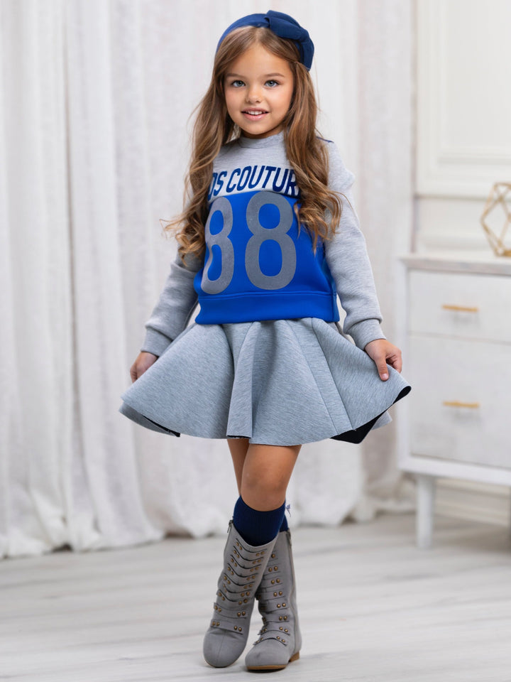 Sporty Colorblock Sweatshirt by Kids Couture Mia Belle Girls