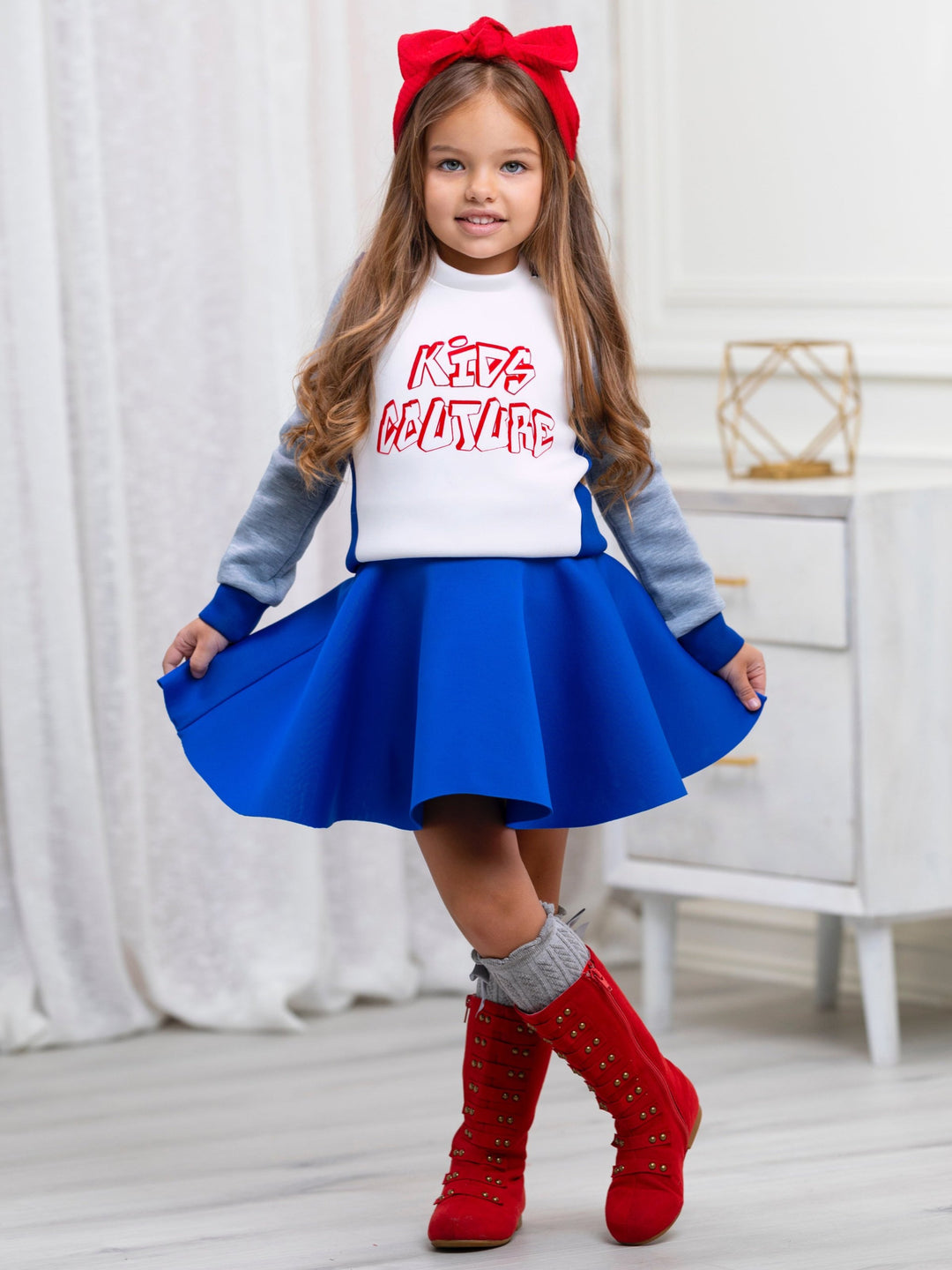 Blue Tennis Skirt by Kids Couture Mia Belle Girls