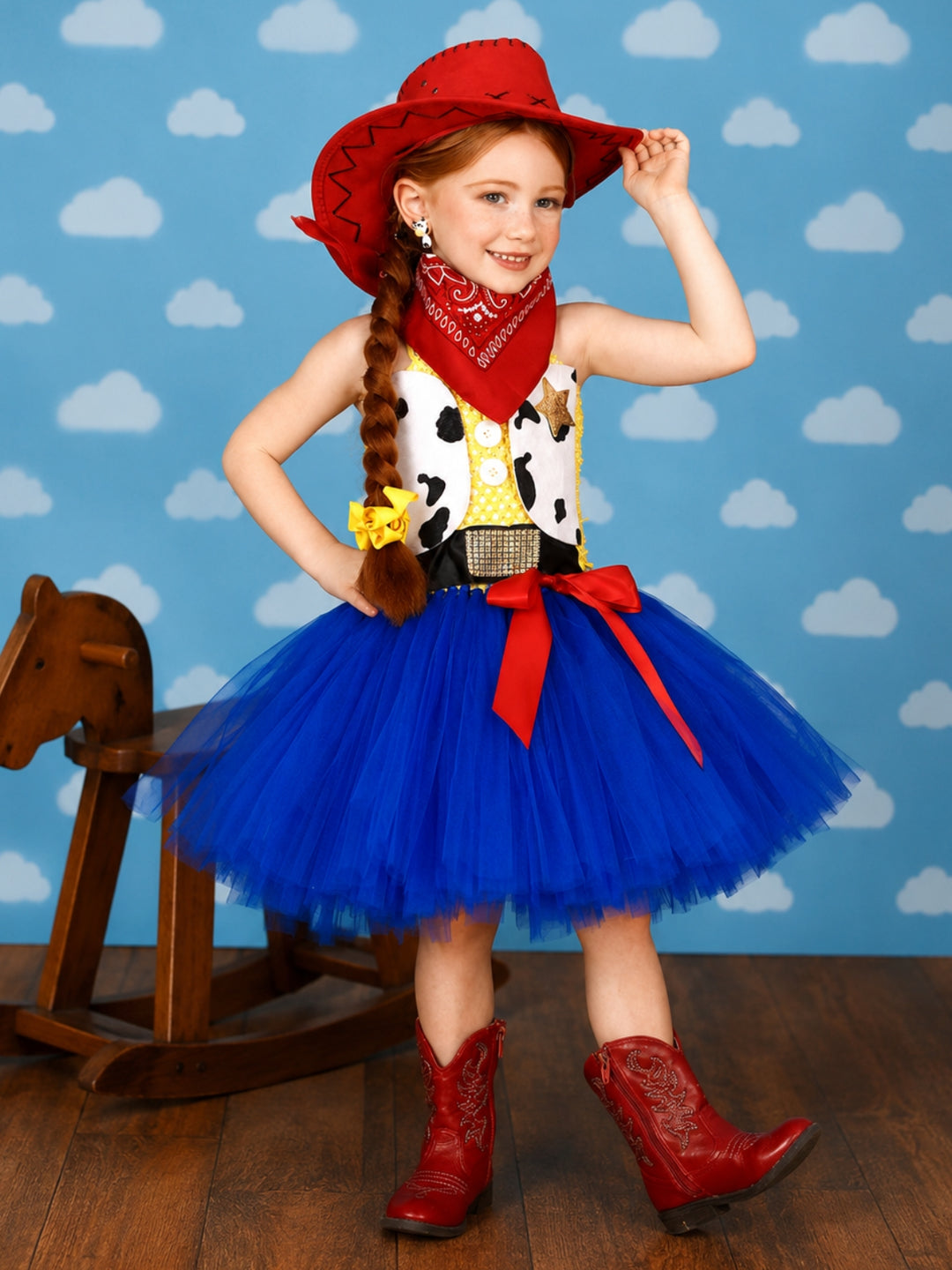 Cowgirl Sheriff 3-Piece Costume Dress Set