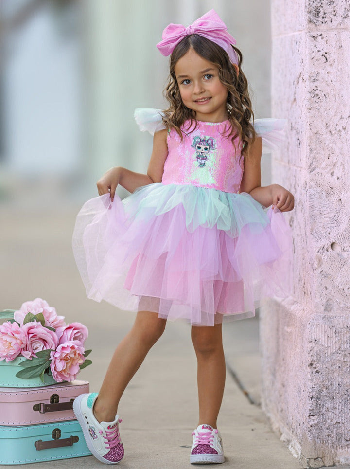 L.O.L. SURPRISE! x Mia Belle Girls Unicorn Sparkle Tutu Dress
