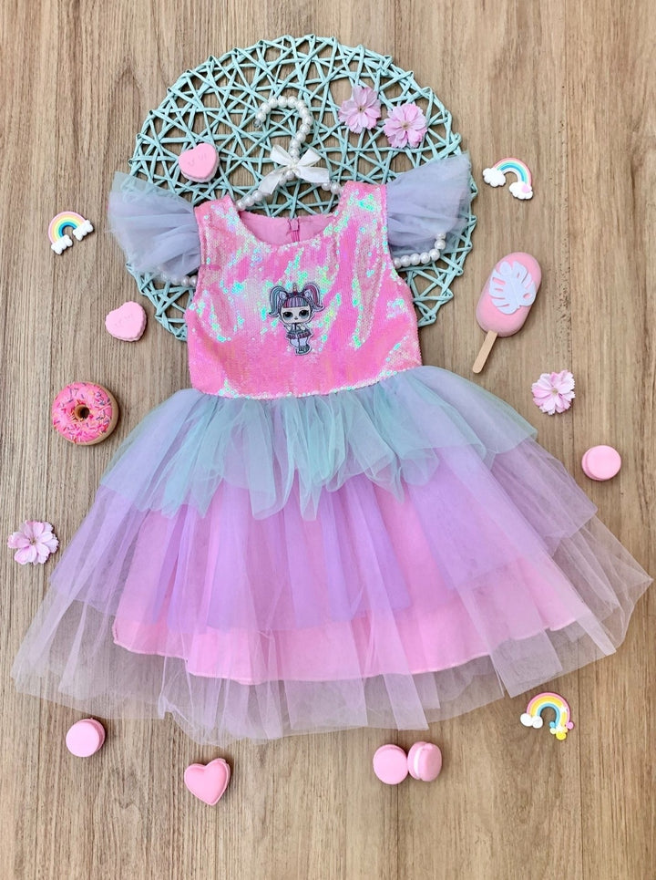 L.O.L. SURPRISE! x Mia Belle Girls Unicorn Sparkle Tutu Dress