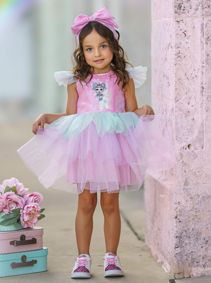 L.O.L. SURPRISE! x Mia Belle Girls Unicorn Sparkle Tutu Dress