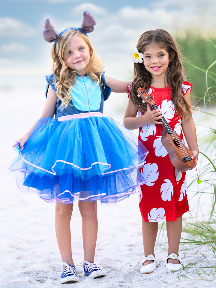 Tropical Trouble Maker Tutu Costume Dress with Headband