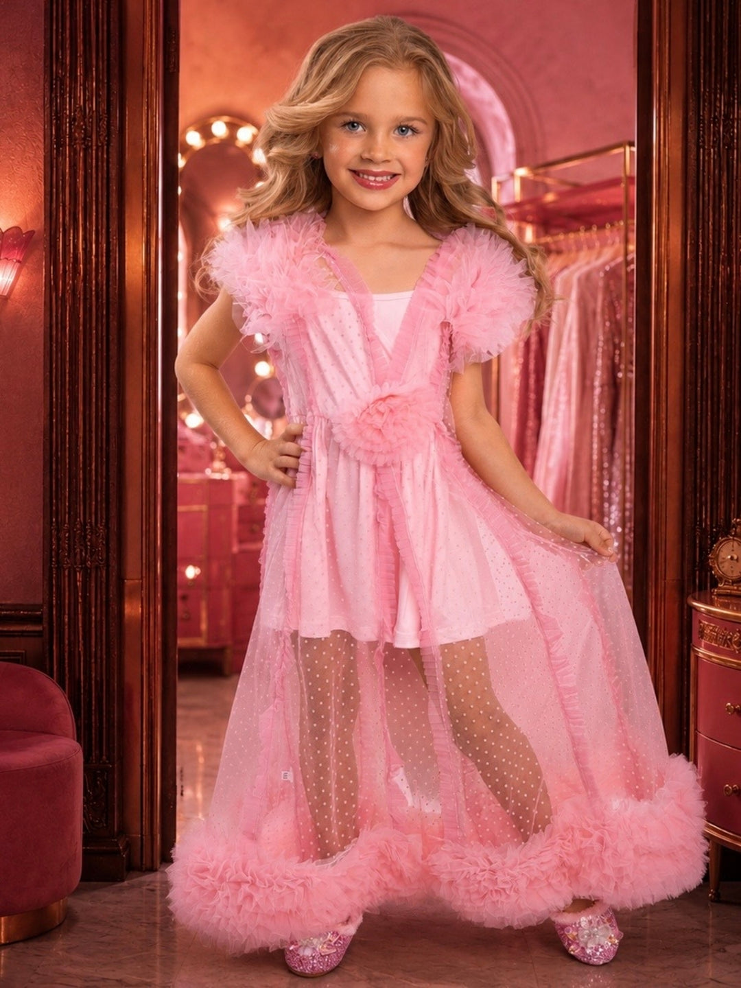 Popular Pink Good Witch Halloween Costume for Girls