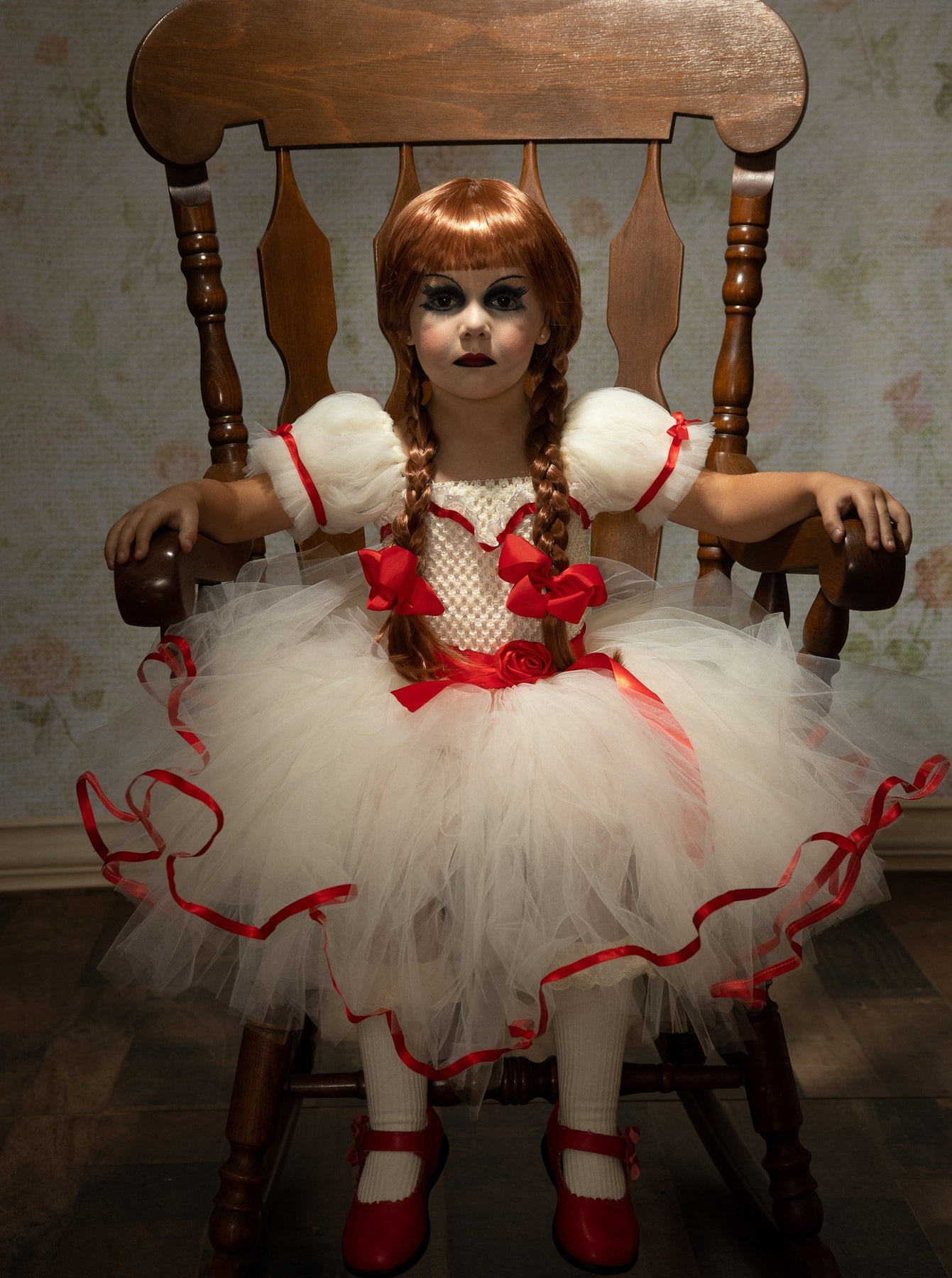 Haunted Doll Tutu Costume Dress White / 6Y