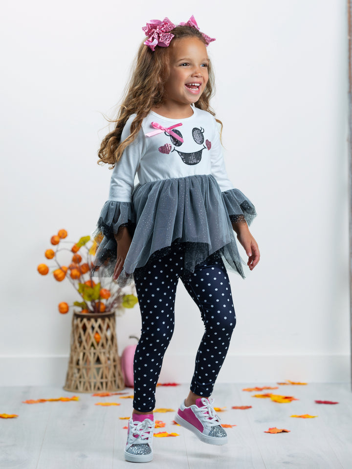 It's A Boo Thing Tutu Tunic and Legging Set Mia Belle Girls