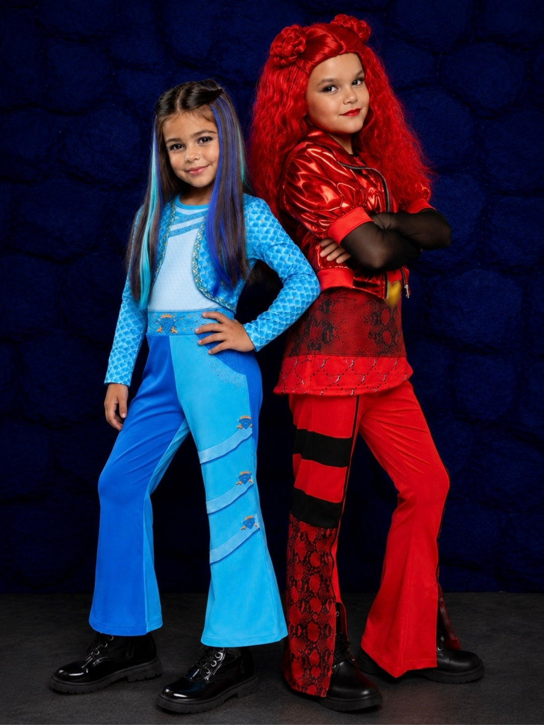 Blue and Red move-inspired Halloween costume jumpsuit perfect for parties, school parades, and imaginative play.