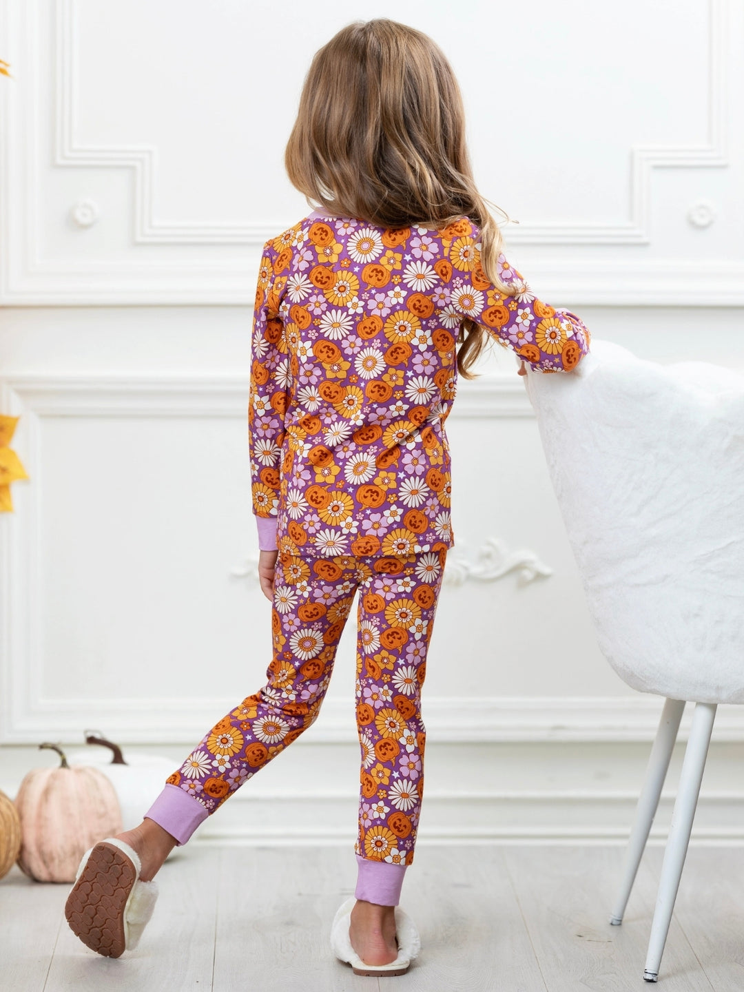 Pumpkin Daisy Bamboo Pajama Set