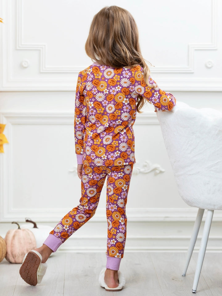 Pumpkin Daisy Bamboo Pajama Set