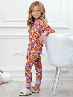Pumpkin Daisy Bamboo Pajama Set