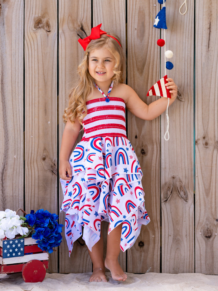 USA Celebration Handkerchief Dress Mia Belle Girls