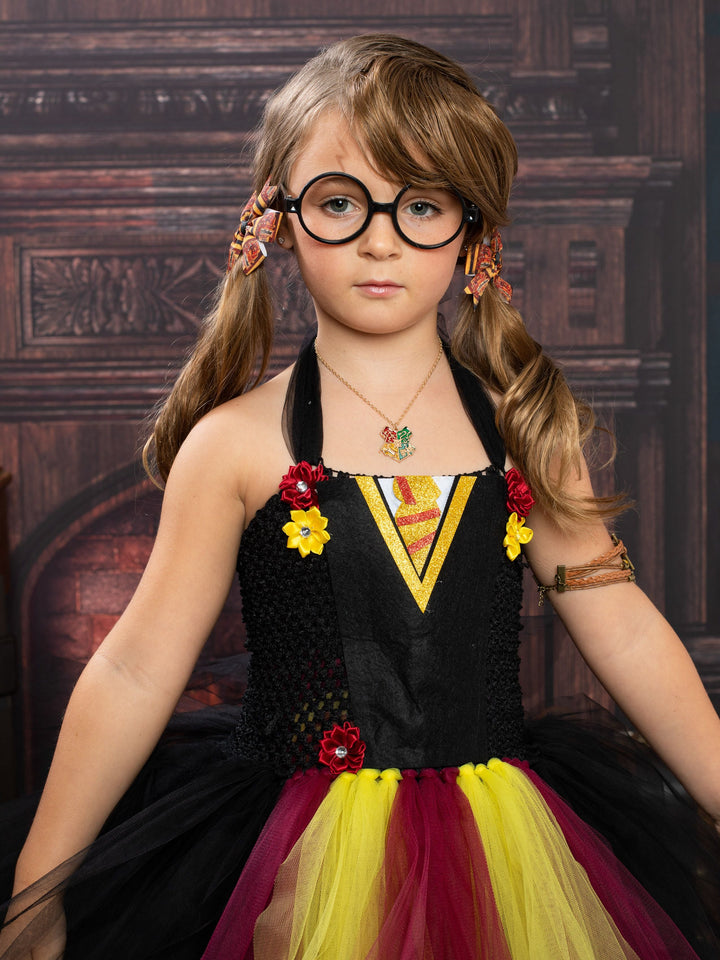 Mia Belle Girls Harry Potter Inspired Halloween Tutu Dress