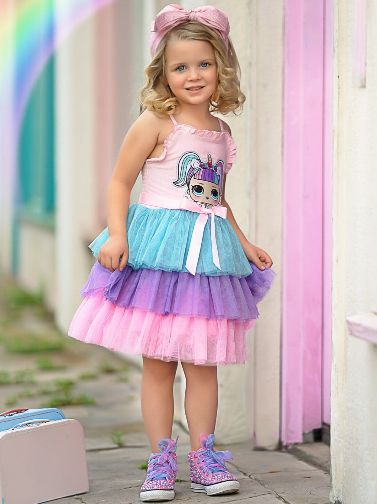 lol birthday dress Lol surprise doll tutu set-lol surprise outfit- lol surprise dress Pink Toes & Hair Bows