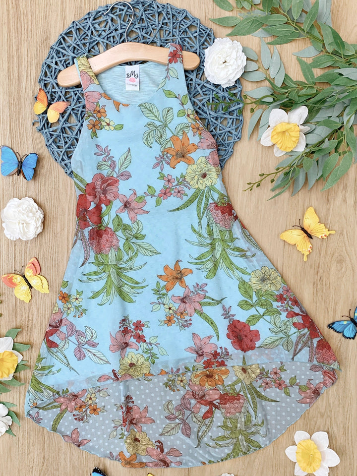 Paradise Dreams Sleeveless Hi-Lo Dress