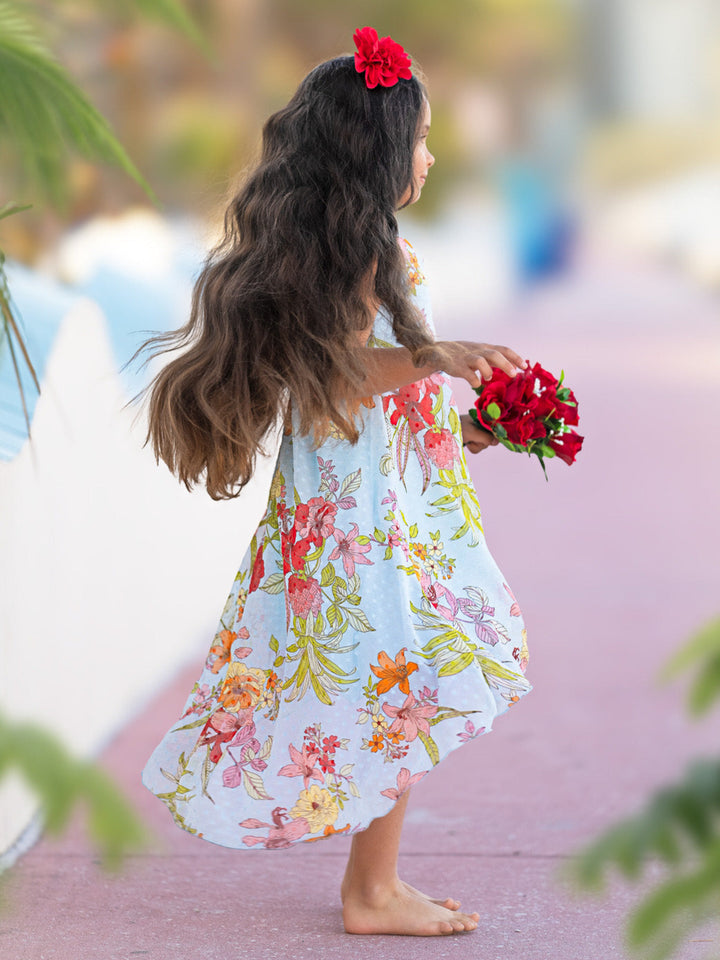 Paradise Dreams Sleeveless Hi-Lo Dress