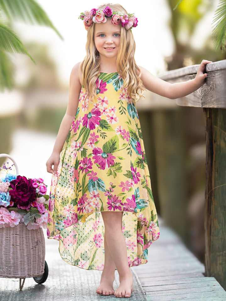 Sunny Breeze Sleeveless Hi-Lo Dress