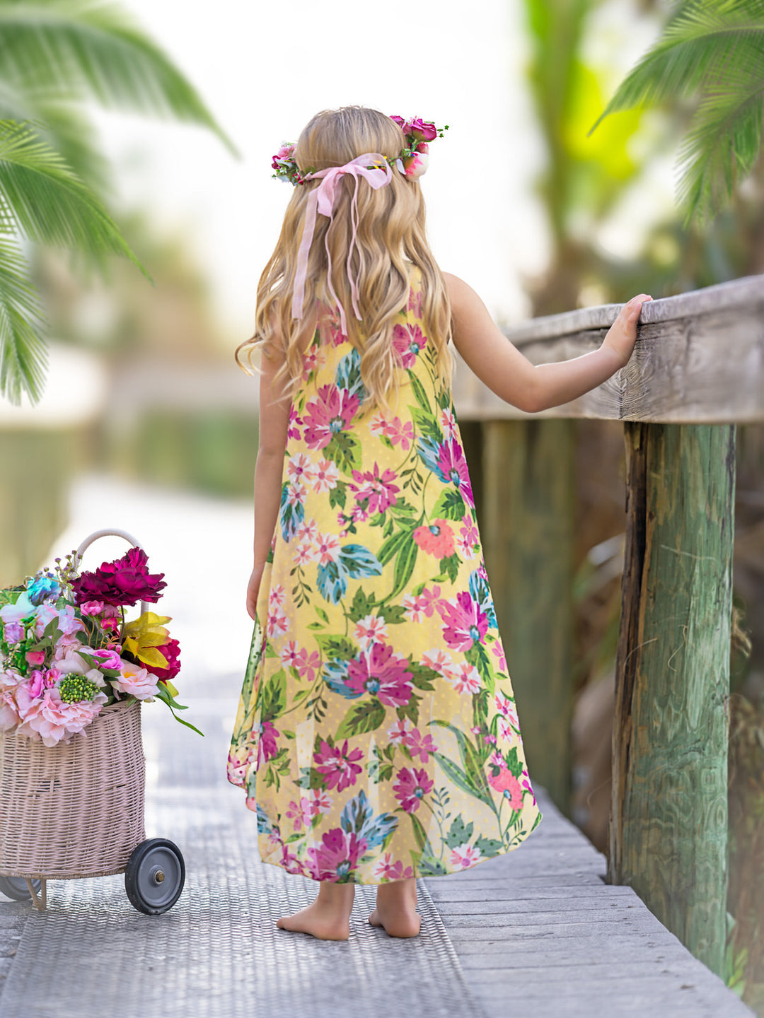 Sunny Breeze Sleeveless Hi-Lo Dress