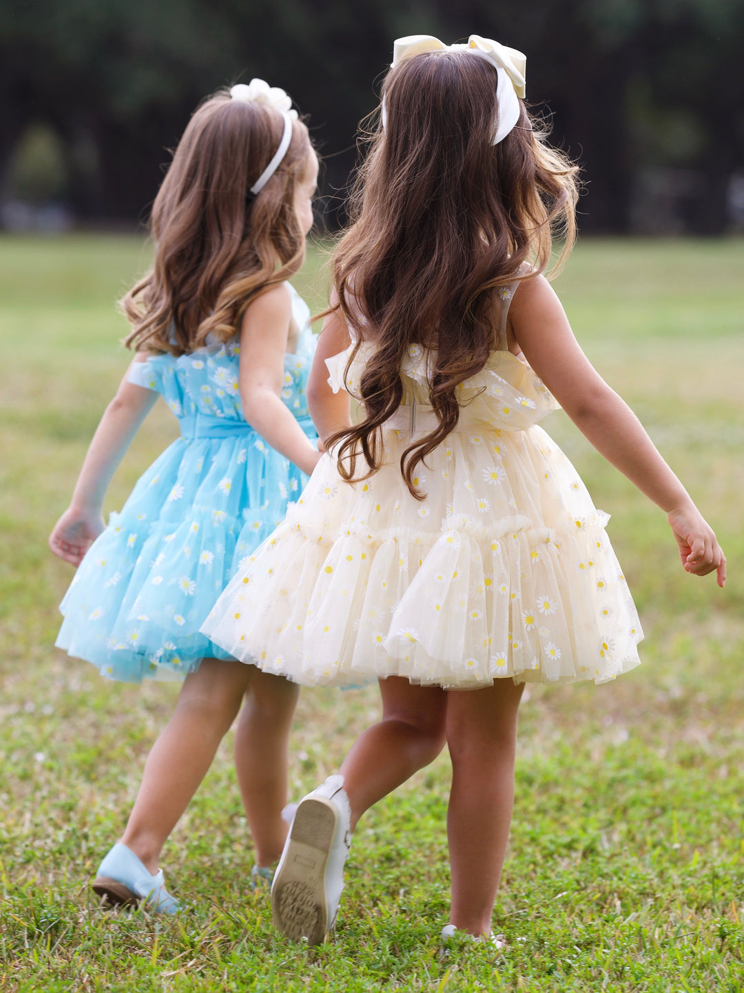 Sunshine Daisy Embroidered Floral Tutu Dress
