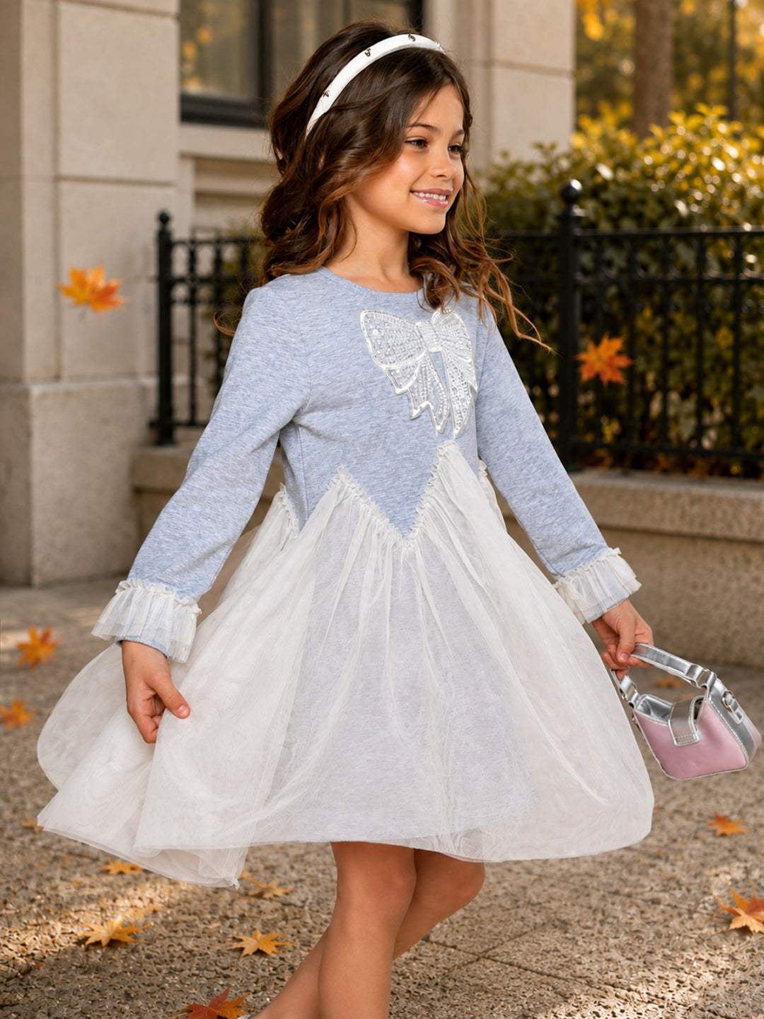 Charming Bow Tulle Twirl Dress