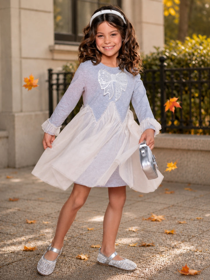 Charming Bow Tulle Twirl Dress