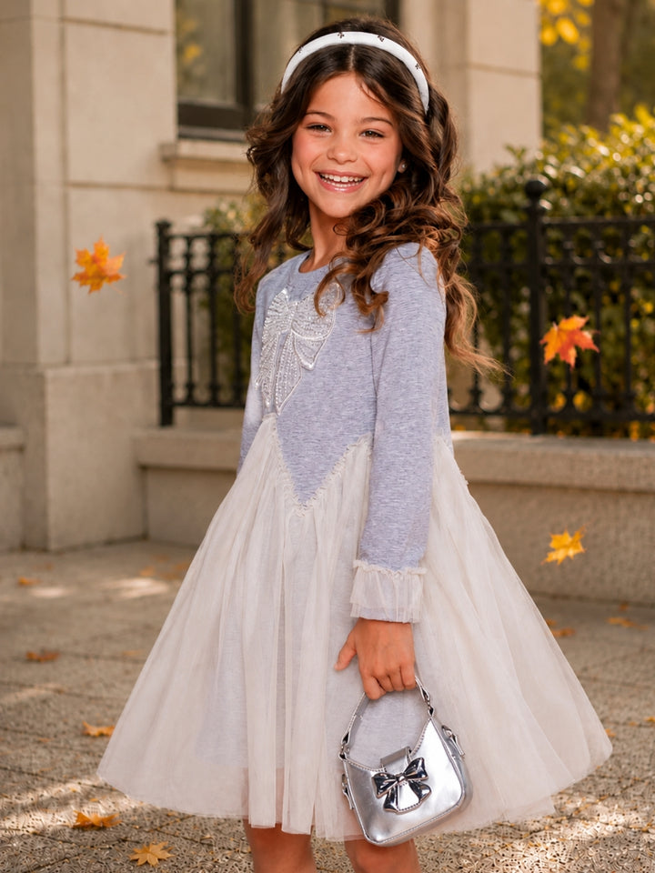 Charming Bow Tulle Twirl Dress
