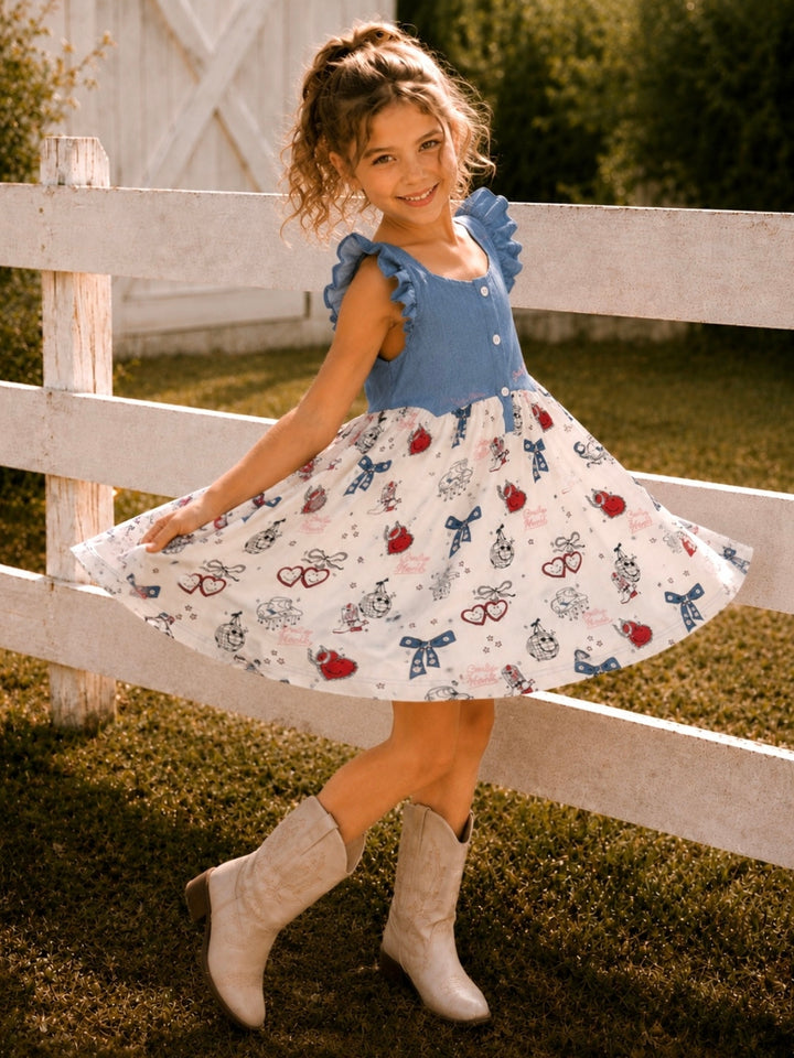 SmileyWorld Denim Dreams Twirl Dress