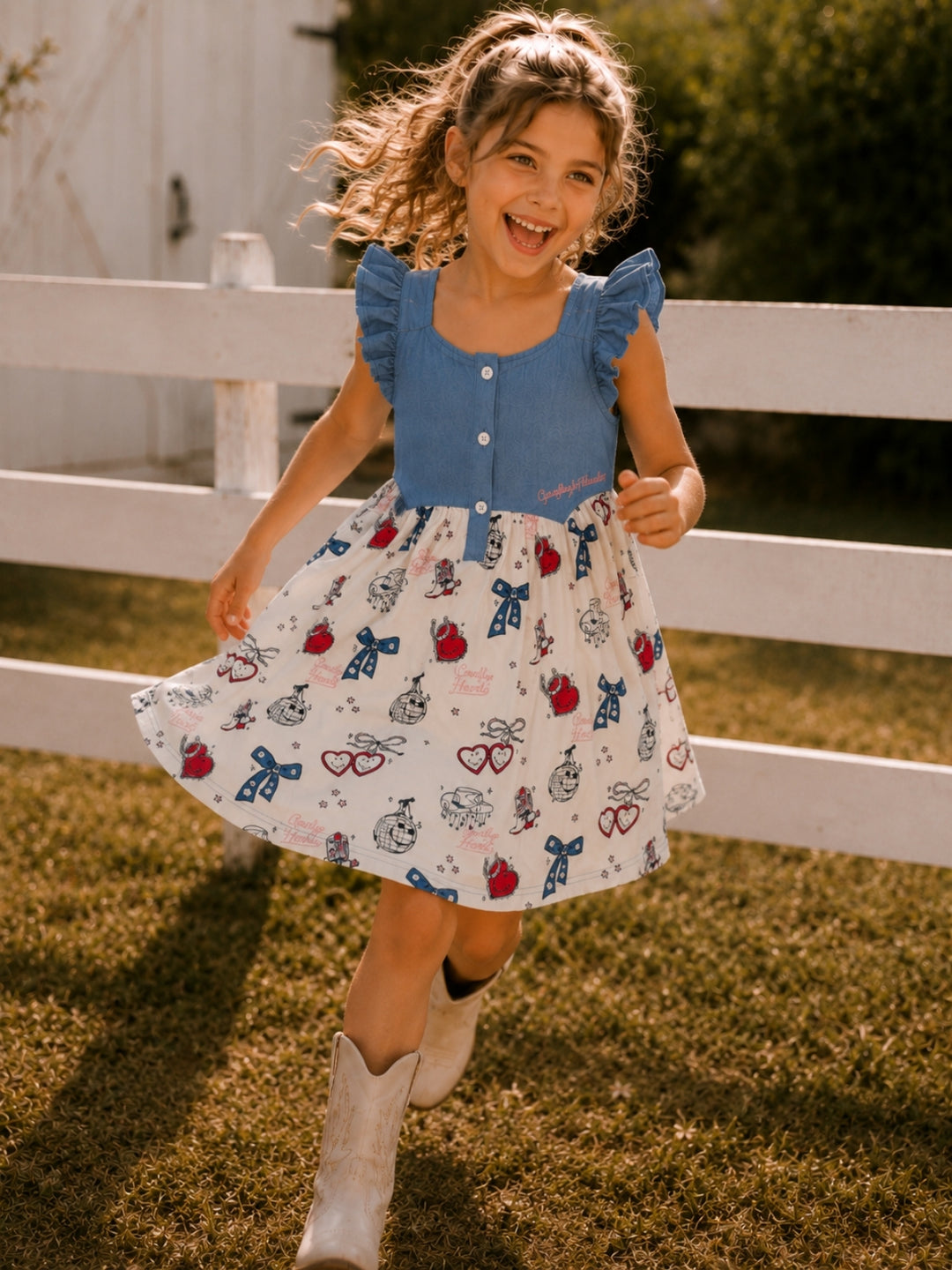 SmileyWorld Denim Dreams Twirl Dress