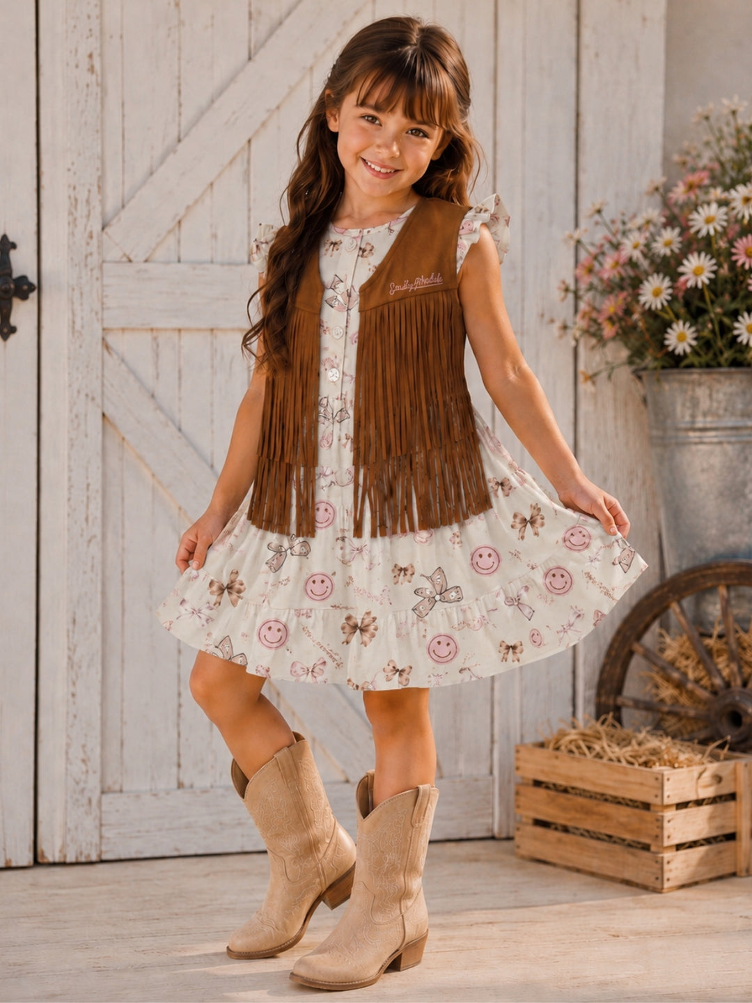 SmileyWorld Western Charm Twirl Dress Set