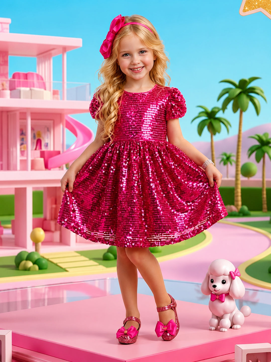 Pretty in Pink Fashion Doll Halloween Costume