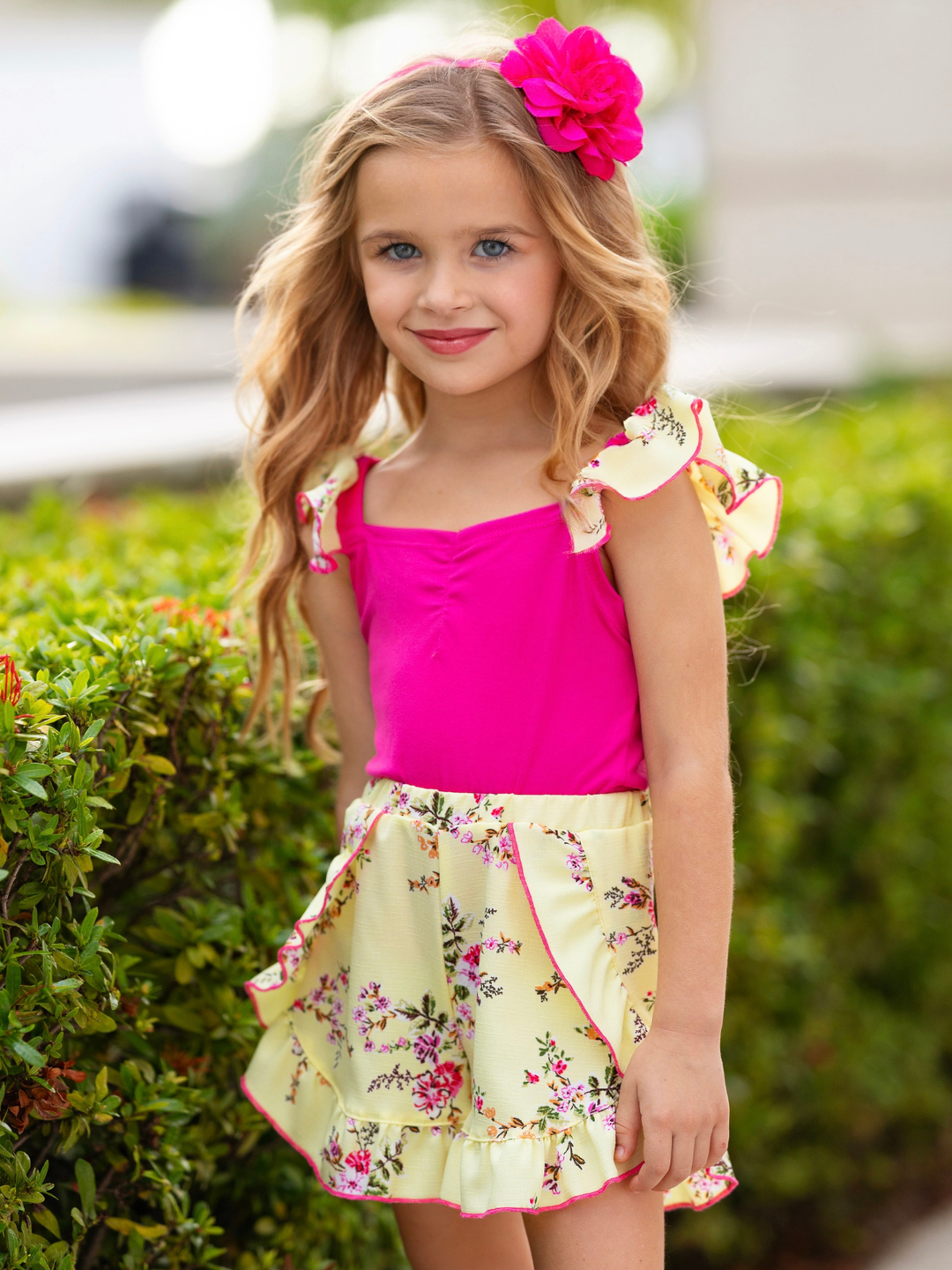 Mommy and Me Chasing Butterflies Floral Matching Set Mia Belle Girls