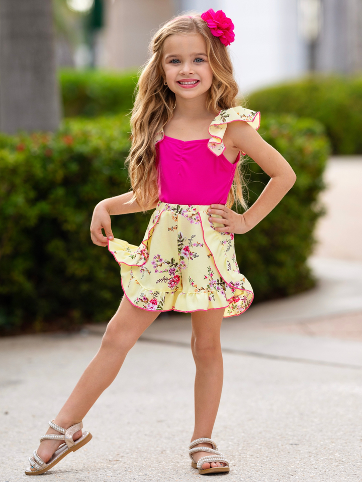 Mommy and Me Chasing Butterflies Floral Matching Set Mia Belle Girls
