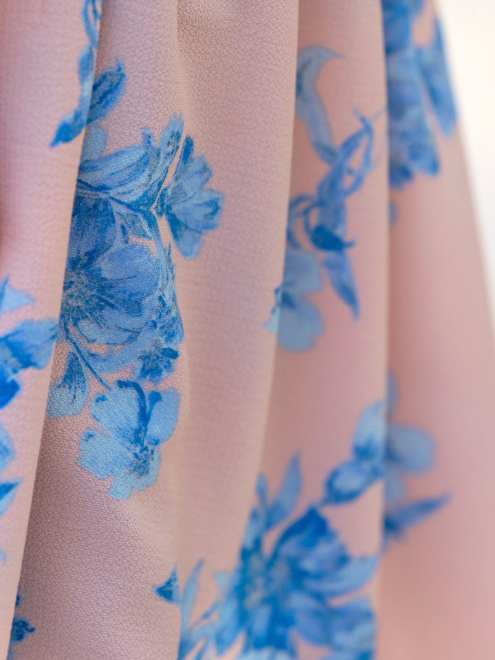 Women's Blue Blossom Palazzo Pants