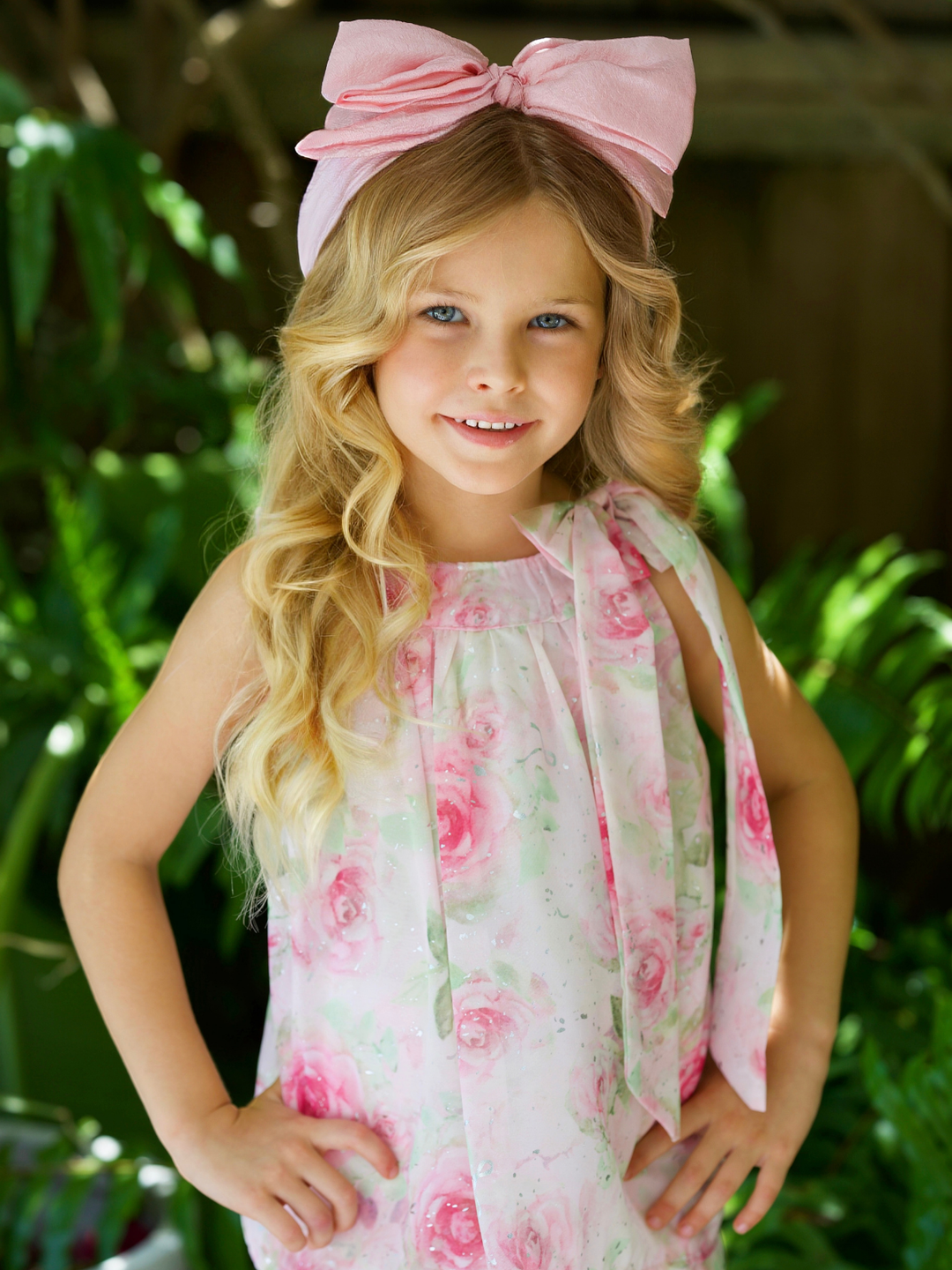 Blooming Blush Floral Chiffon Top and Short Set
