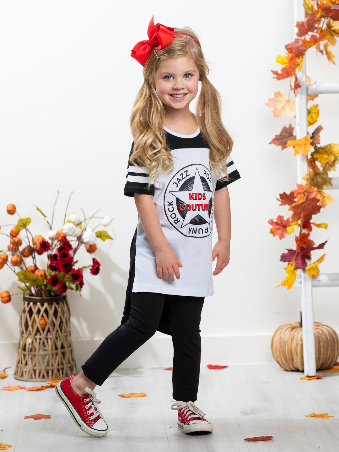 Black Music Genres Set of 2 T-Shirts by Kids Couture Mia Belle Girls
