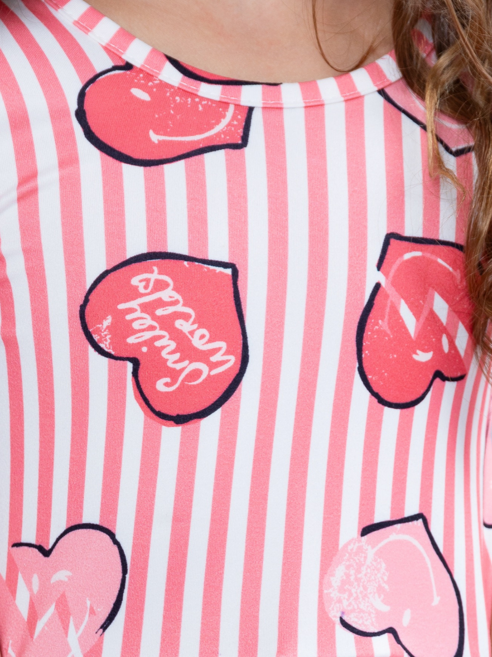 SmileyWorld Love Stamped Skater Dress Mia Belle Girls