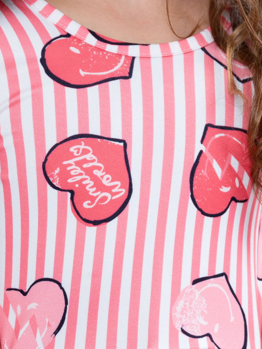 SmileyWorld Love Stamped Skater Dress Mia Belle Girls