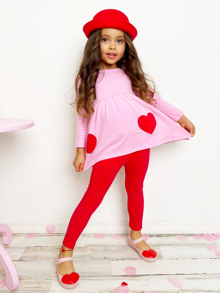 Cupid's Favorite Top and Legging Set Mia Belle Girls