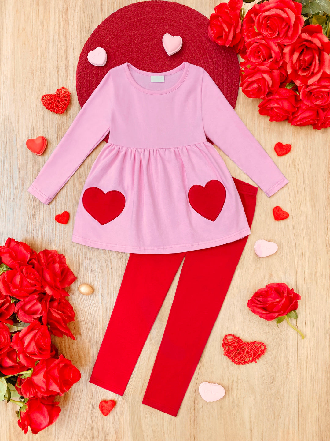 Cupid's Favorite Top and Legging Set Mia Belle Girls