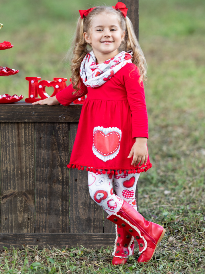 Mia Belle Girls 3 Piece Set | Valentine's Day Outfit