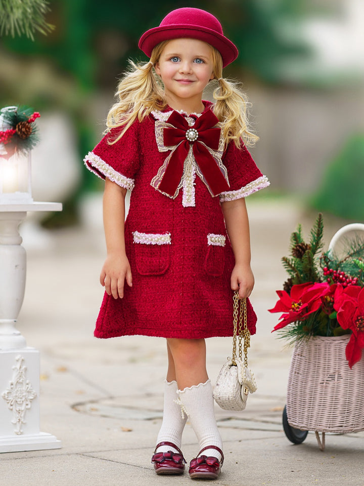 Cozy Meets Chic Tweed Dress Mia Belle Girls