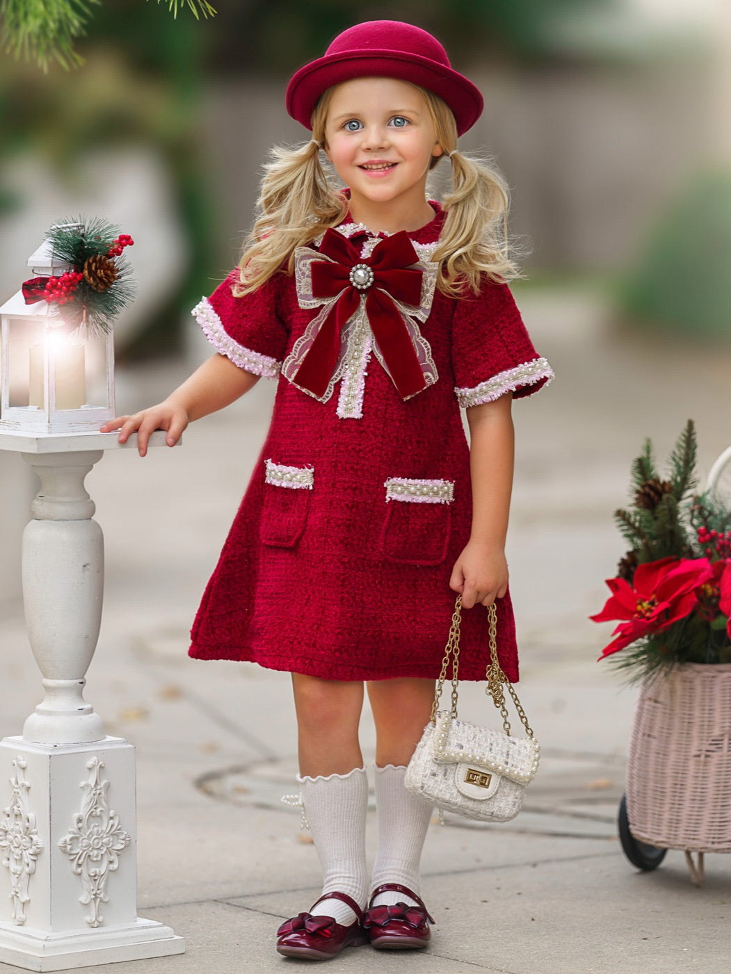 Cozy Meets Chic Tweed Dress Mia Belle Girls