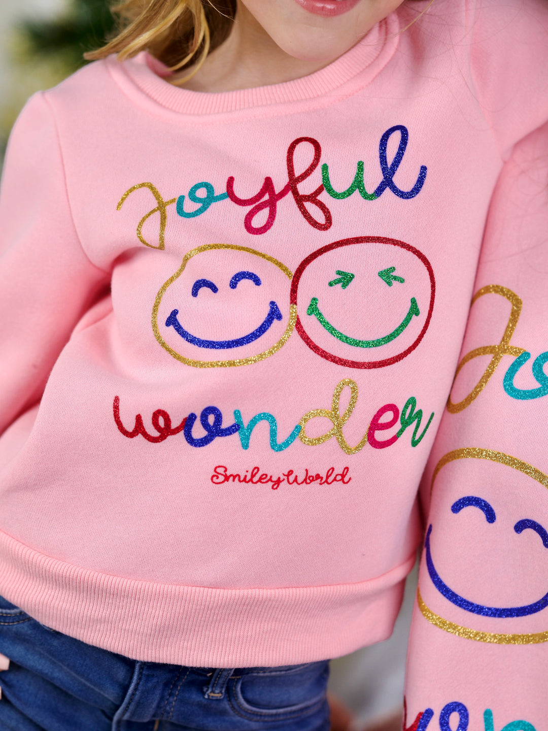 SmileyWorld Mommy and Me Joyful Wonder Crewneck Sweatshirt Mia Belle Girls