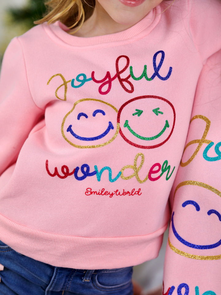 SmileyWorld Mommy and Me Joyful Wonder Crewneck Sweatshirt Mia Belle Girls