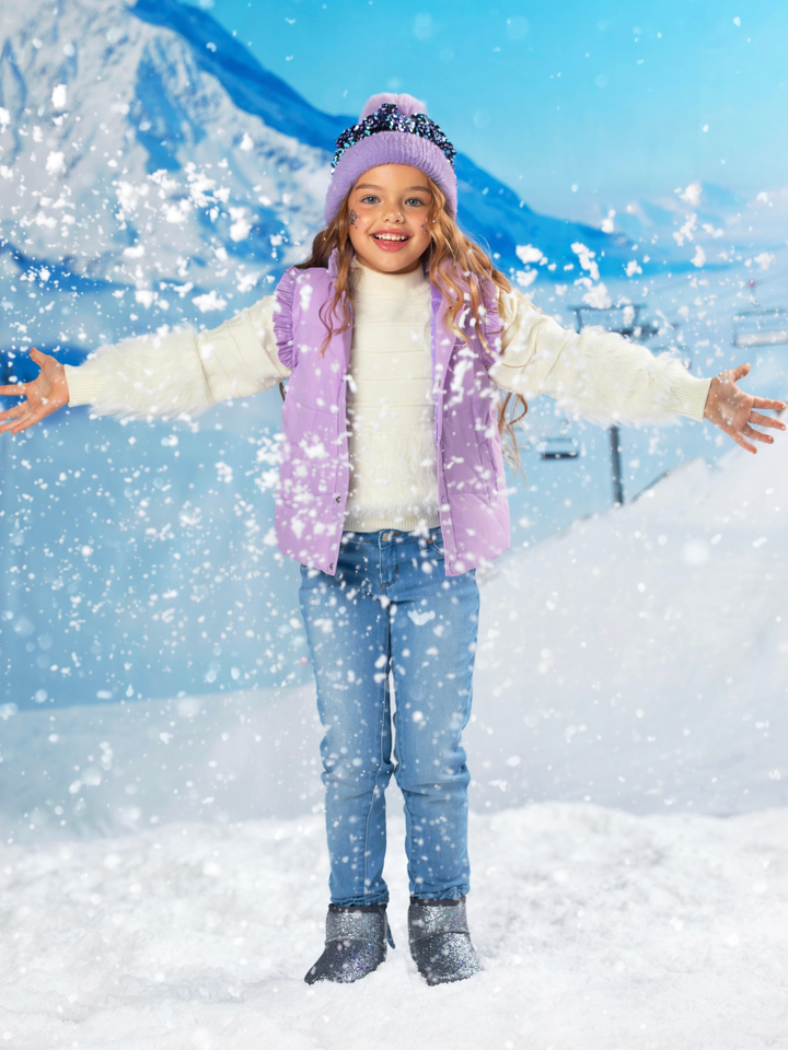 Snow Angel Luxe Fuzzy Knit Sweater