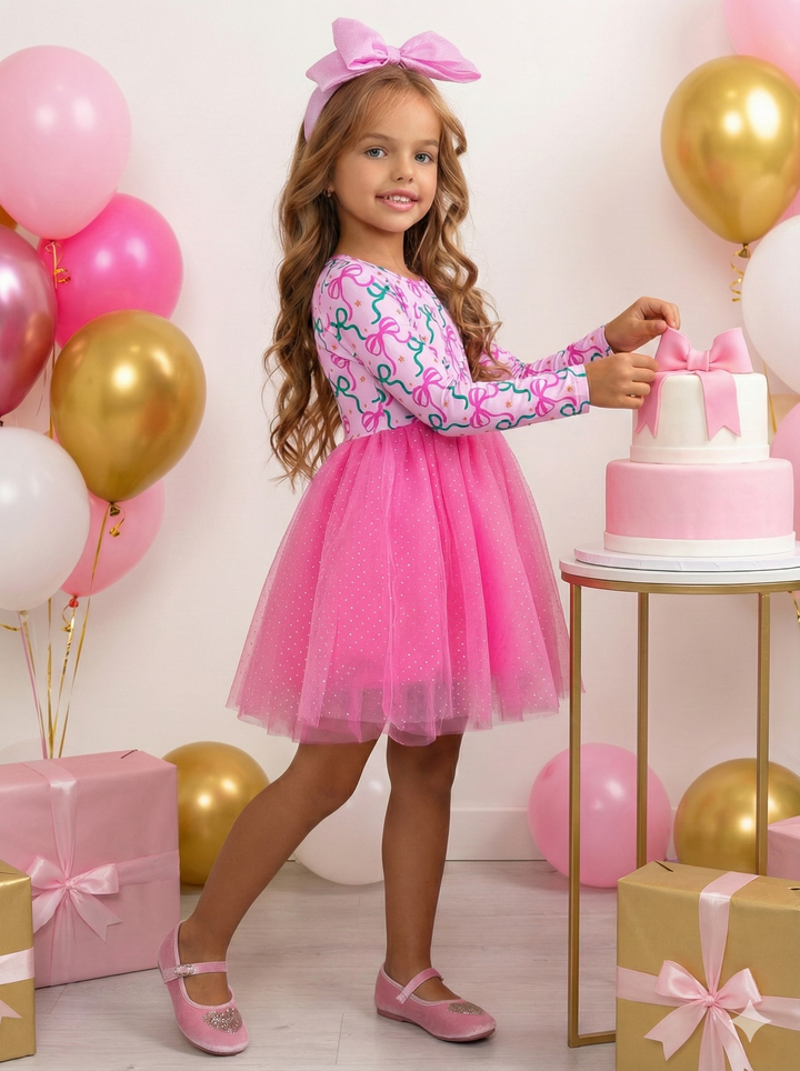 Bows & Glitter Tutu Dress