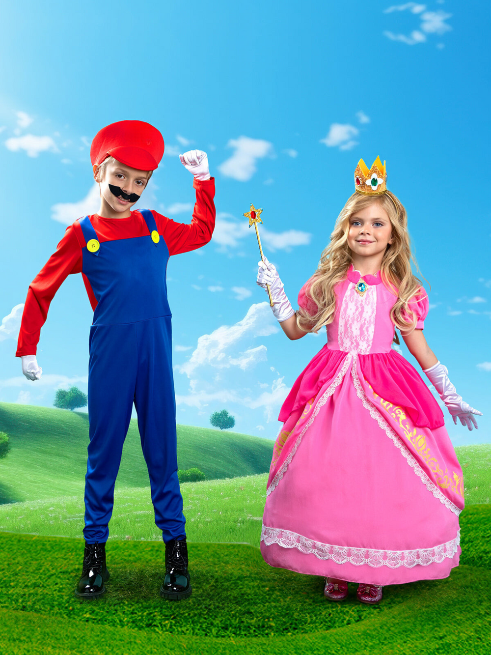 Girls Enchanting Peach Inspired Costume Gown Mia Belle Girls