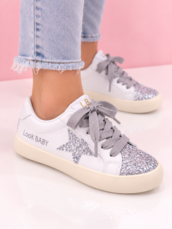 Starlight Sparkle Glitter Star Sneakers