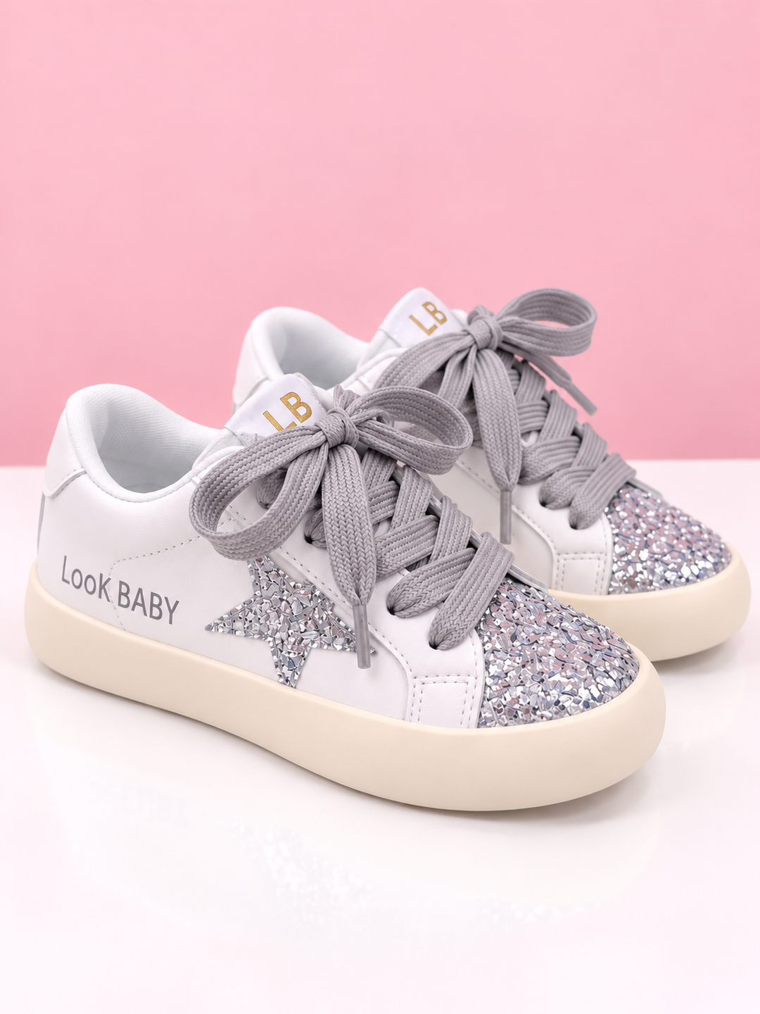 Starlight Sparkle Glitter Star Sneakers