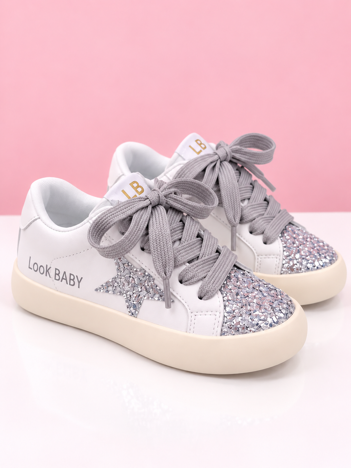 Starlight Sparkle Glitter Star Sneakers